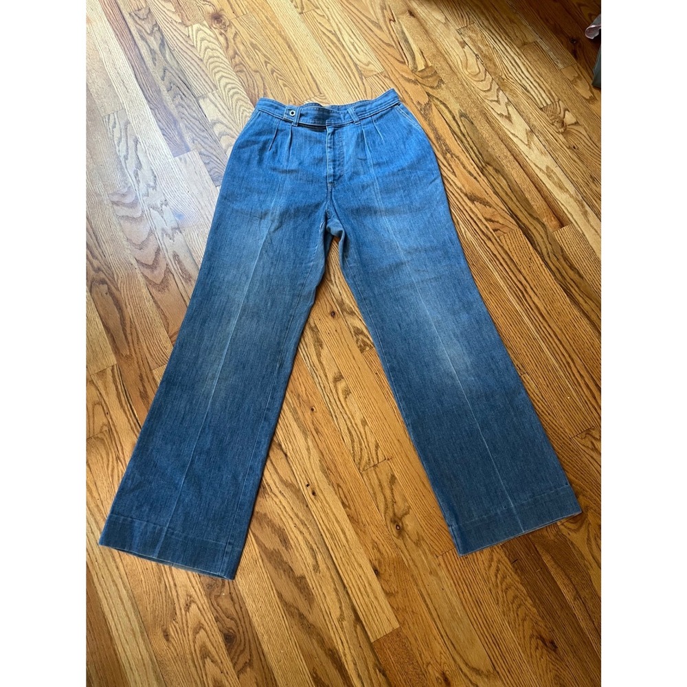 Rare Vintage Levis Orange Tab High Rise Pleated Wide Leg Jeans Womens size 6